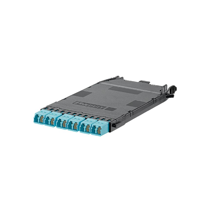 Panduit FHCZA-12-10AF | HD Flex MPO-LC Fiber Cassette OM4, 12 Fiber, Modified Method A, Ult IL
