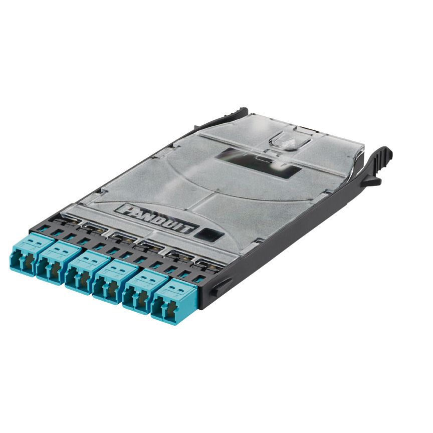 Panduit FHSZA-12-10R | HD Flex LC Splice Cassette OM4, 12 Fiber Ribbon Pigtail, Ult IL