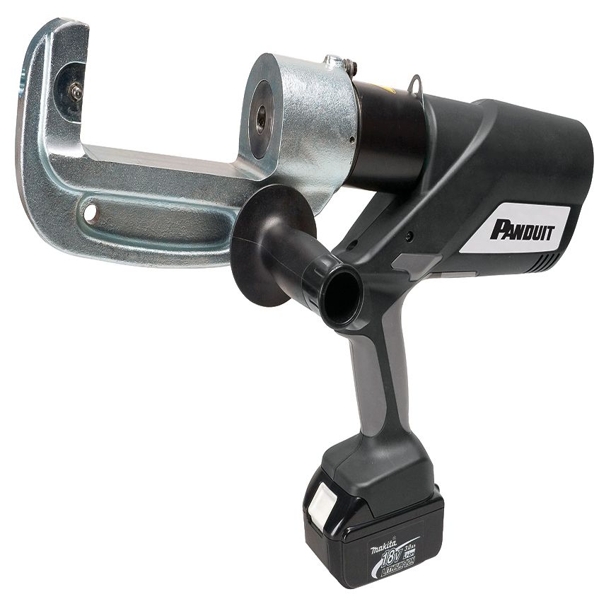 Panduit CT-2940/STINT | Die-type, Litium-Ion Battery Powered Hydraulic, 15-Ton, Pistol grip Crimping Tool | UPC - 61305617185