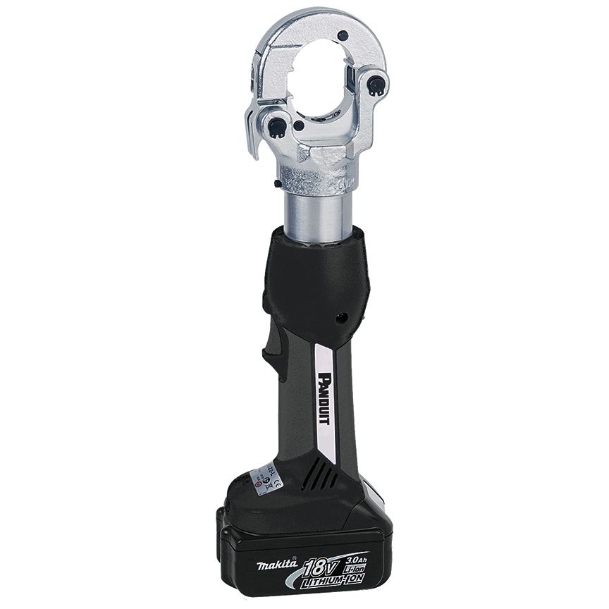 Panduit CT-3001/STAUS | Die-Type, Litium-Ion Battery Powered Hydraulic, 6.7-Ton, In-line Crimping Tool | UPC - 61305617137