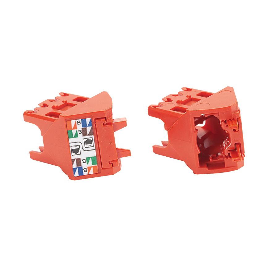 Panduit CJLRCAPRD-C | 45° Left/Right Angled Wire Cap for TX5e™ Mini-Com® UTP Jack Module