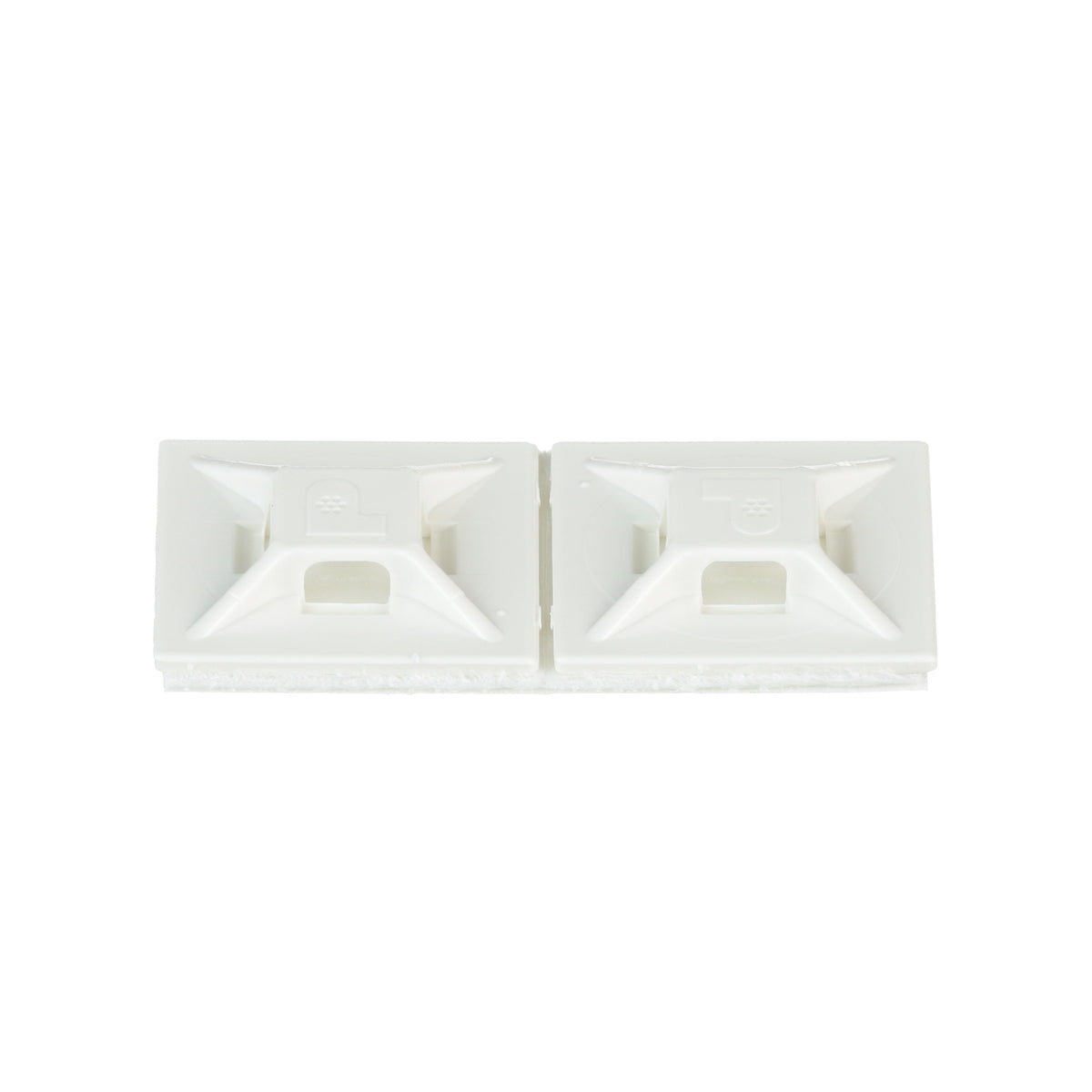 Panduit ABMM-A-C | Cable Tie Mount, White, ABS, Rubber Adh., 0.75x0.75", PK100