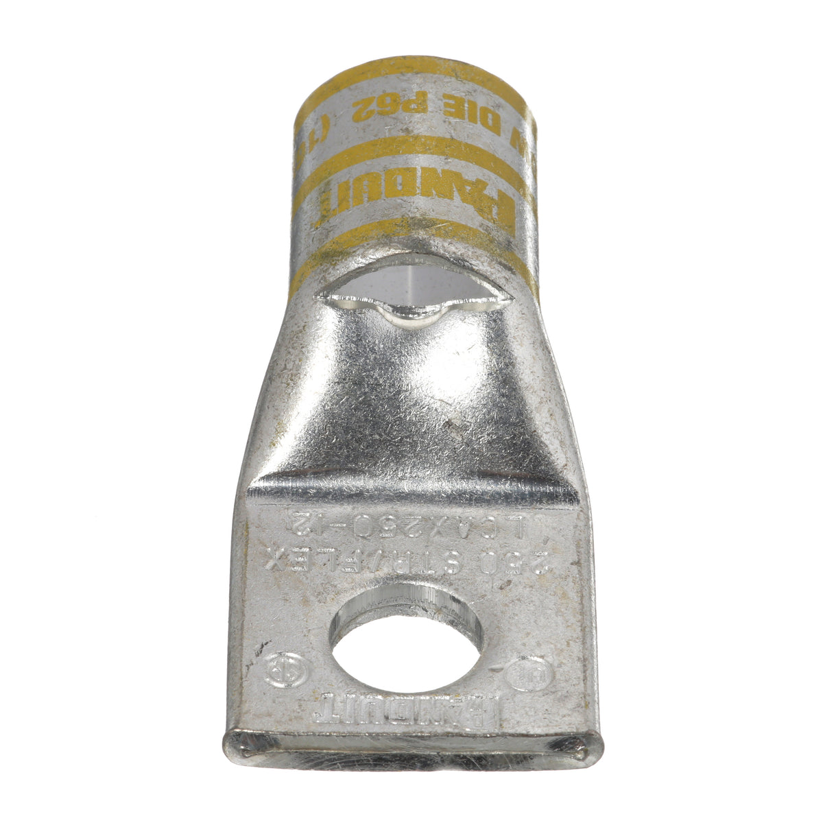 Panduit LCAX250-12-X | Pan-Lug Comp. Lug, 250, Flex, Tin Plt Copper, One 1/2" Stud, PK10