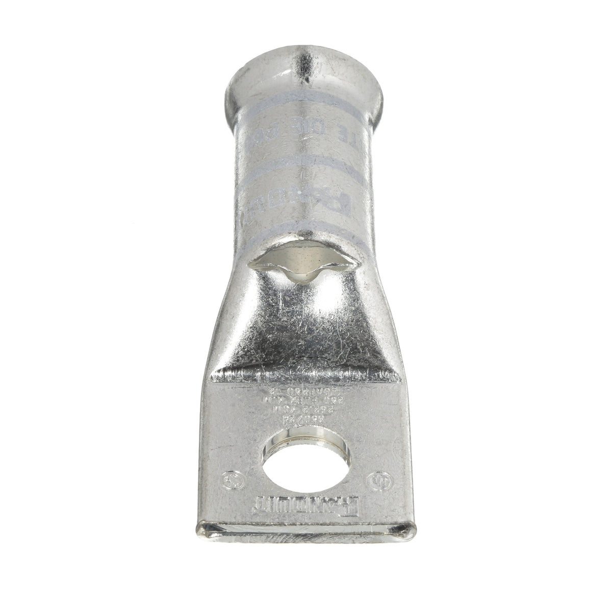 Panduit LCAF250-12-X | Pan-Lug Comp. Lug, 250, Flare, Tin Plt Copper, Strt, One 0.5" Stud