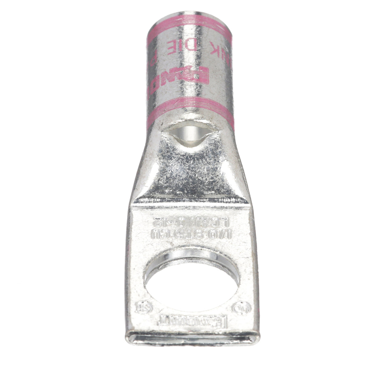 Panduit LCA1/0-12-X | Pan-Lug Comp. Lug, 1/0, Tin Plt Copper, Strt, One 0.5" Stud, PK10