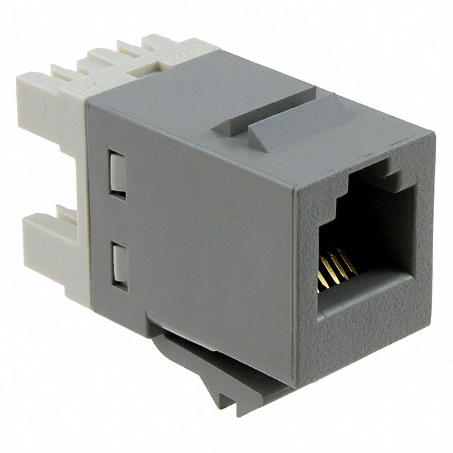 Commscope 1375191-4 | SL110 Series Modular Jack, 8-position, RJ45, category 5e, T568A/T568B, unshielded, without dust cover, gray