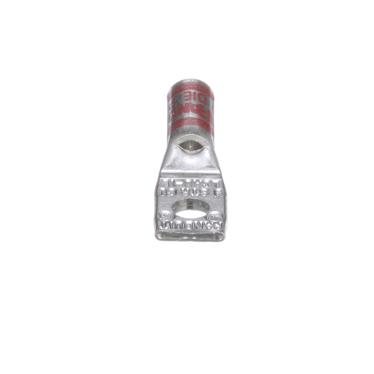 Panduit LCA8-10-L | Pan-Lug Comp. Lug, 8, Tin Plt Copper, Strt, One #10 Stud, PK50