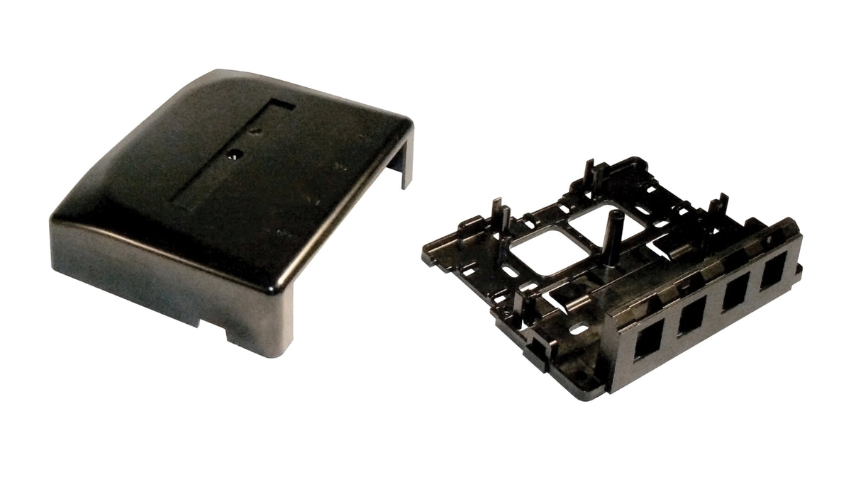 Commscope 1933671-2 | Surface Mount Module, 4 port, black