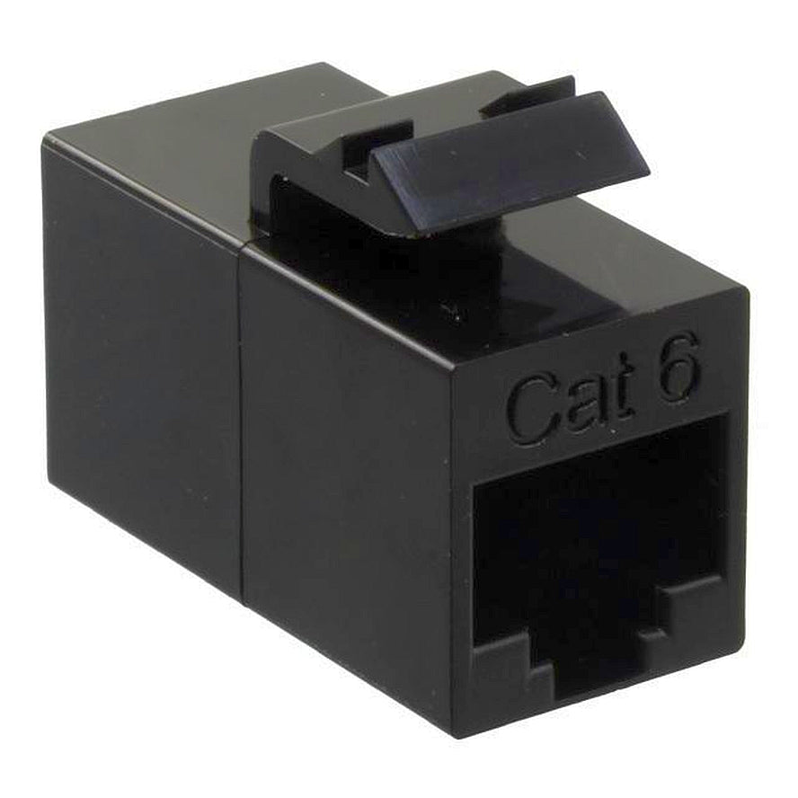 Commscope 2111123-1 | SL Series RJ45 Coupler, Category 6, unshielded, in-line, black