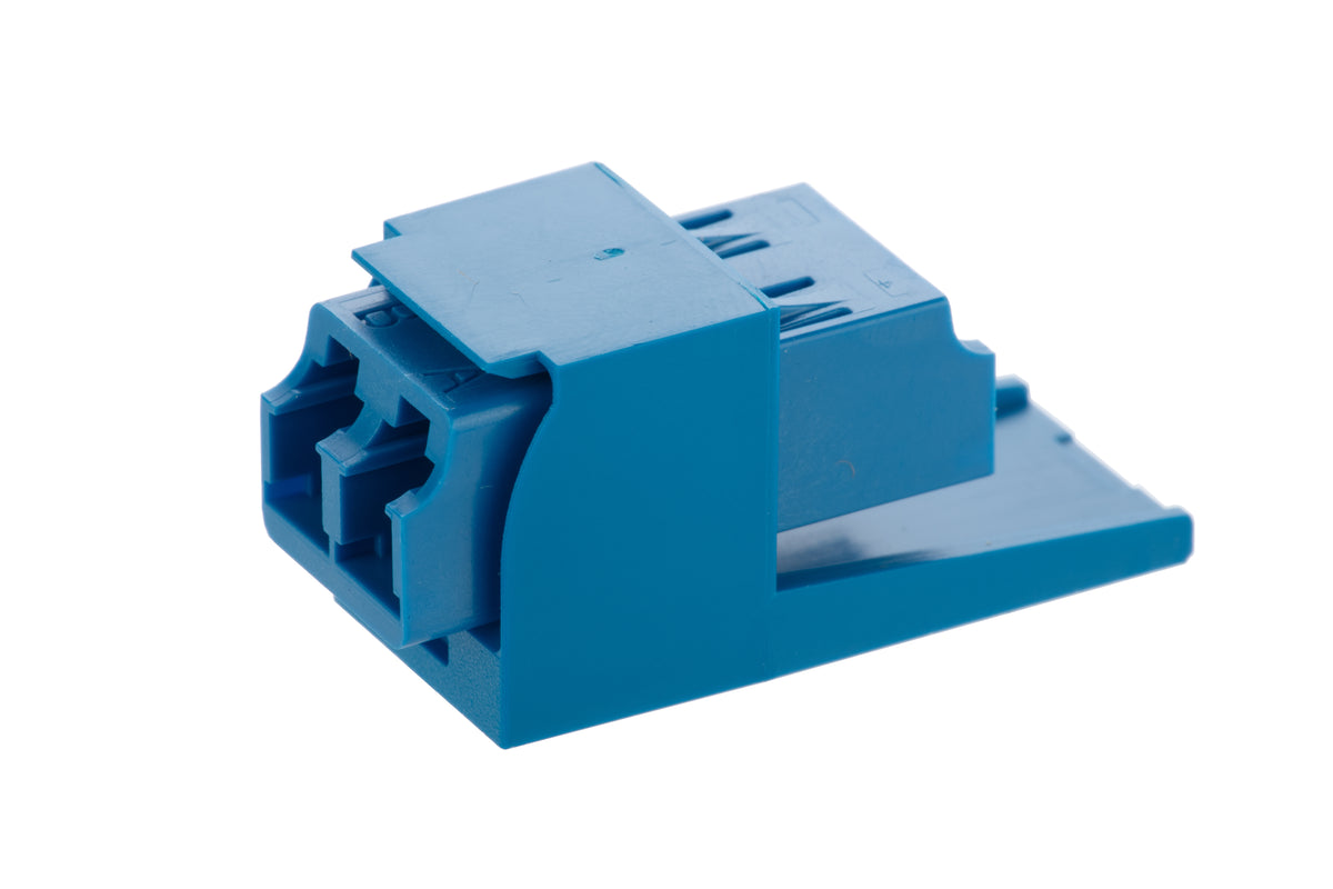 Panduit CMDSLCZBL | Mini-Com Blue LC Duplex, Singlemode Duplex, Black Module