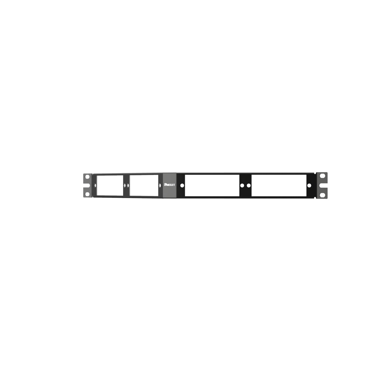 Panduit CFAPPBL1A | Opticom Fiber Patch Panel, Angled, Black, 1 RU
