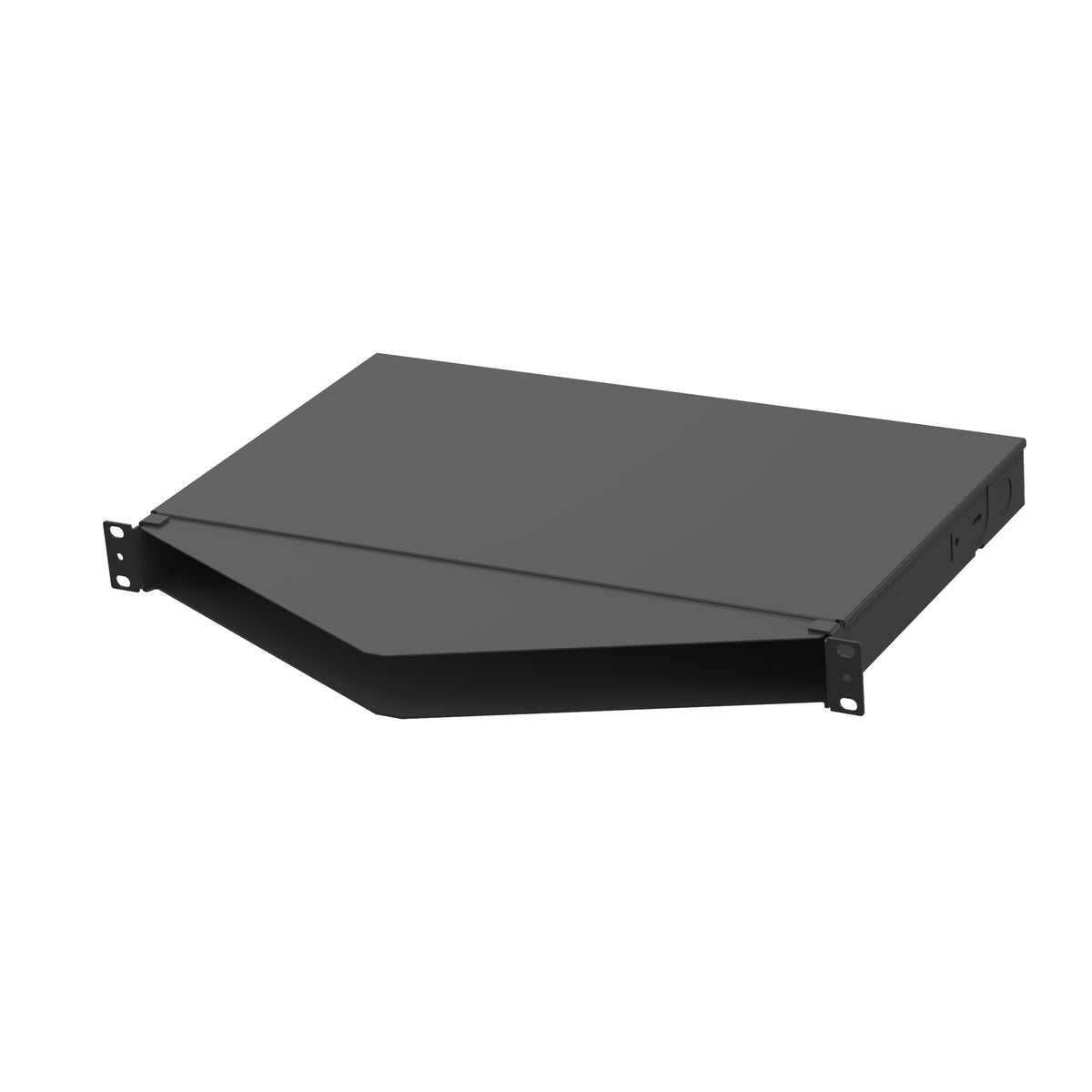 Panduit FMT1A | Opticom Fiber Tray, Angled, 1 RU, 4 Port