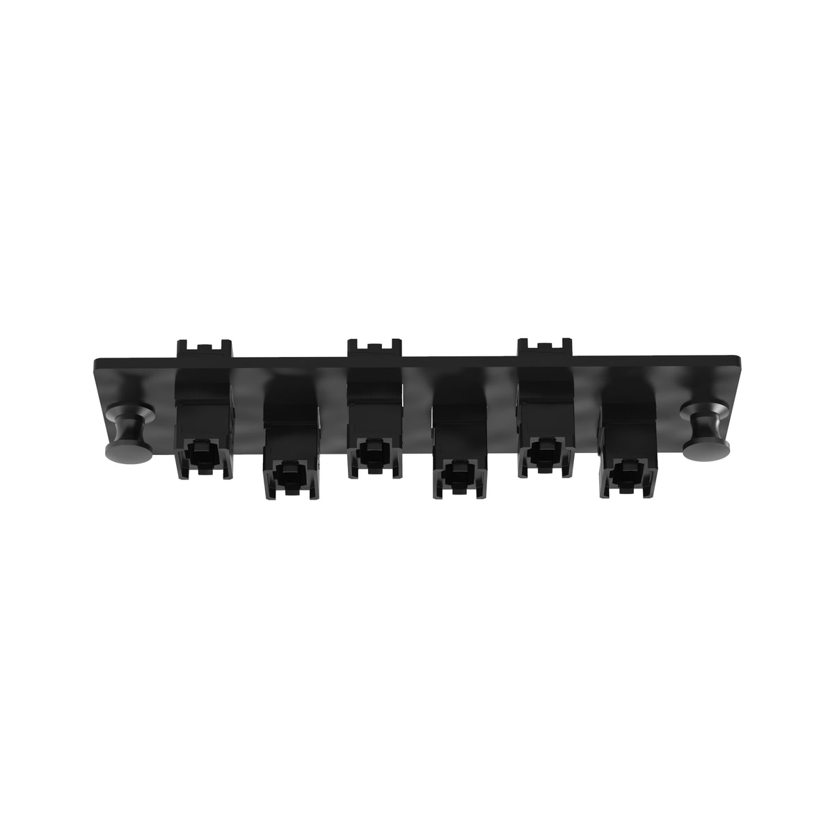 Panduit FAPH0612CGMPO | Opticom FAP, 6 Key-Up/Key-Up MPOs, Type B, Charcoal Gray, Horz