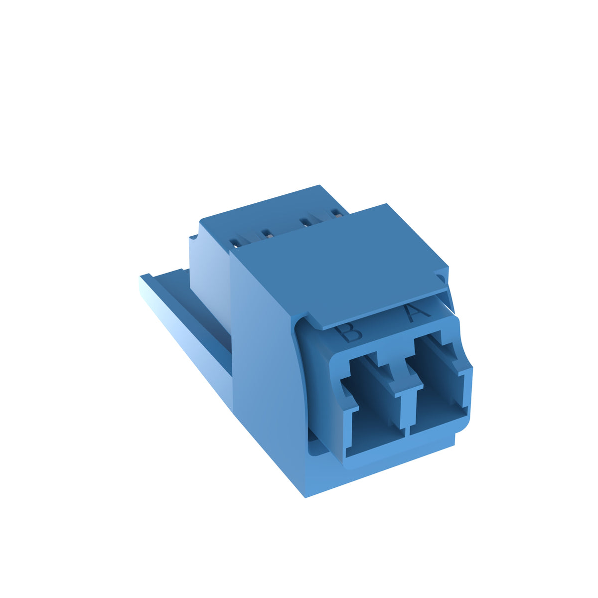 Panduit CMDSLCZEI | Mini-Com Blue LC Duplex, Singlemode, Electric Ivory Module