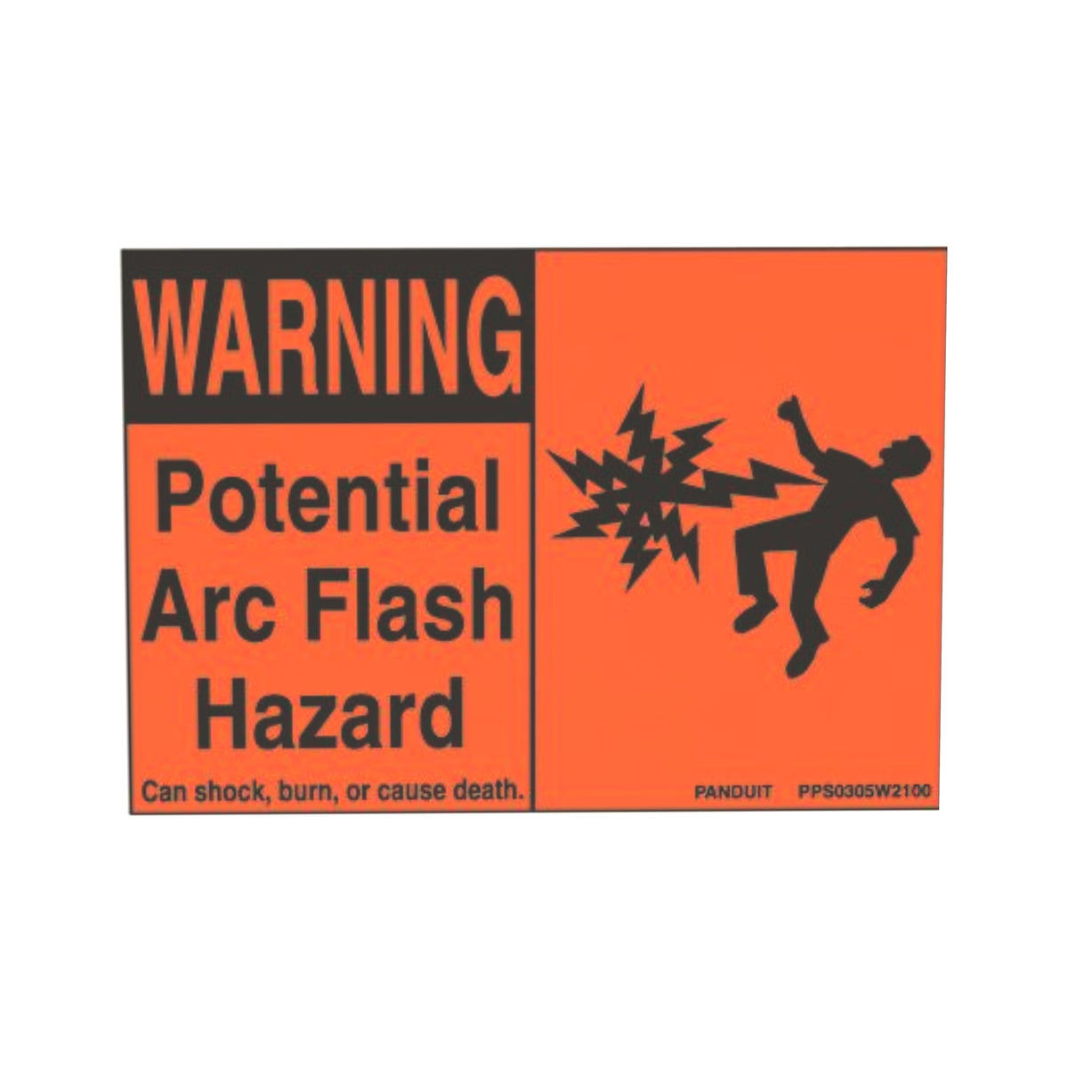 Panduit PPS0204W2100A | Arc Flash Hazard Sign