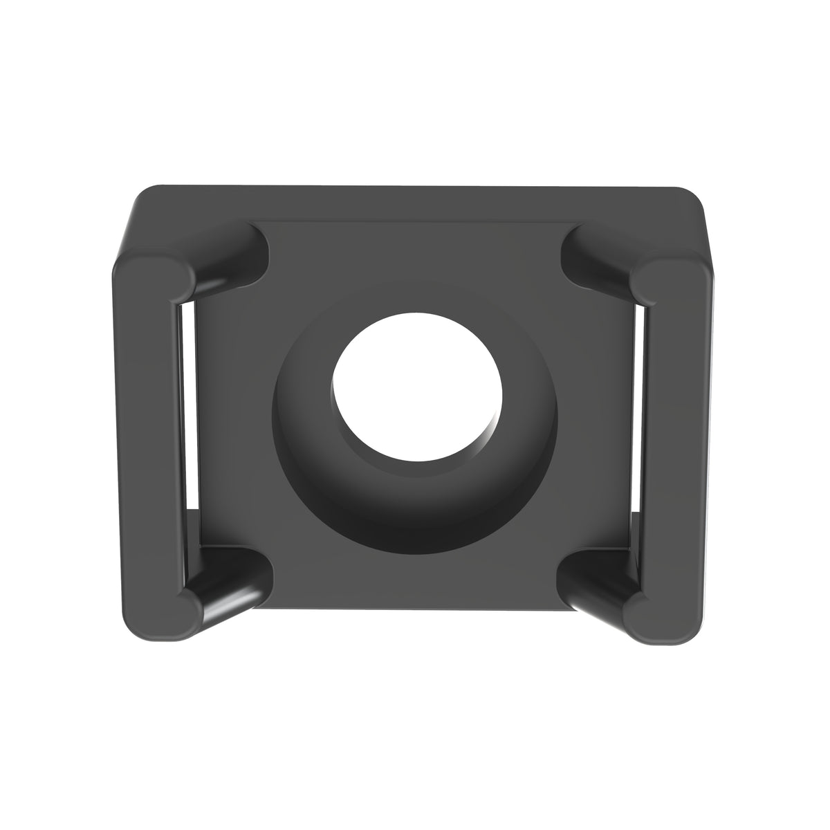 Panduit TM3S10-C0 | Cable Tie Mount, Black, UV PA 6.6, 0.86x0.61", #10 Screw, PK100