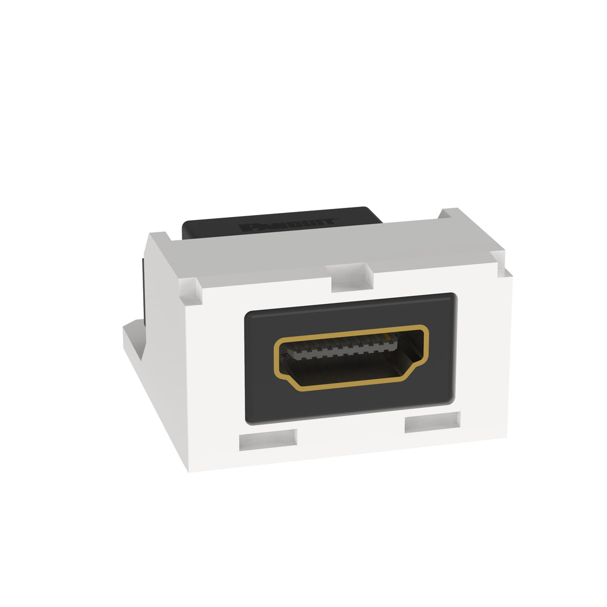 Panduit CMHDMIWH | Mini-Com HDMI Coupler, 2.0 Type A, White