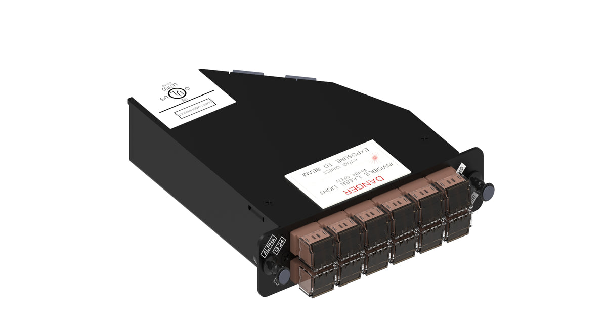 Commscope RFE-MOD-024-6F-MPO-LC02-KBR | ReadyPATCH Multimode OM1 Keyed Module, 24 LC ports, brown