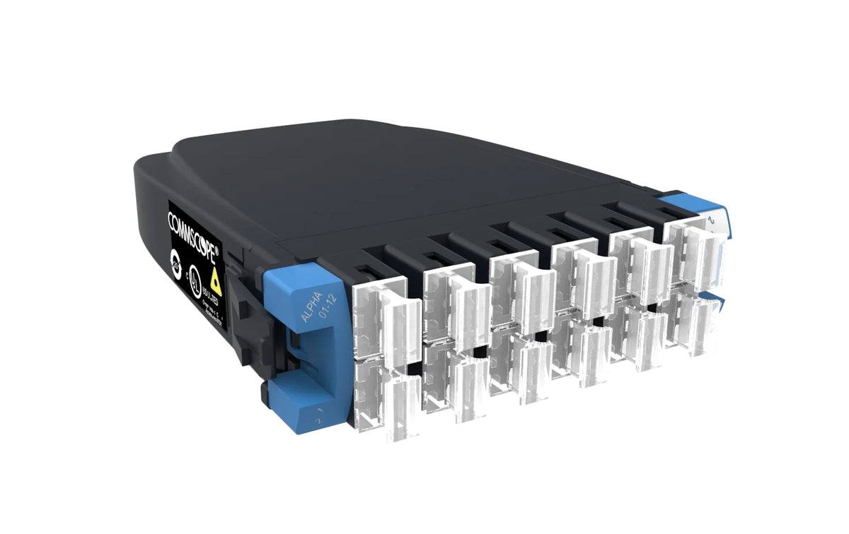 Commscope 360DM-12SC-SM | G2 LL Singlemode MPO 12 distribution module, 12 SC to 1x12f MPO pinned, dust plugs