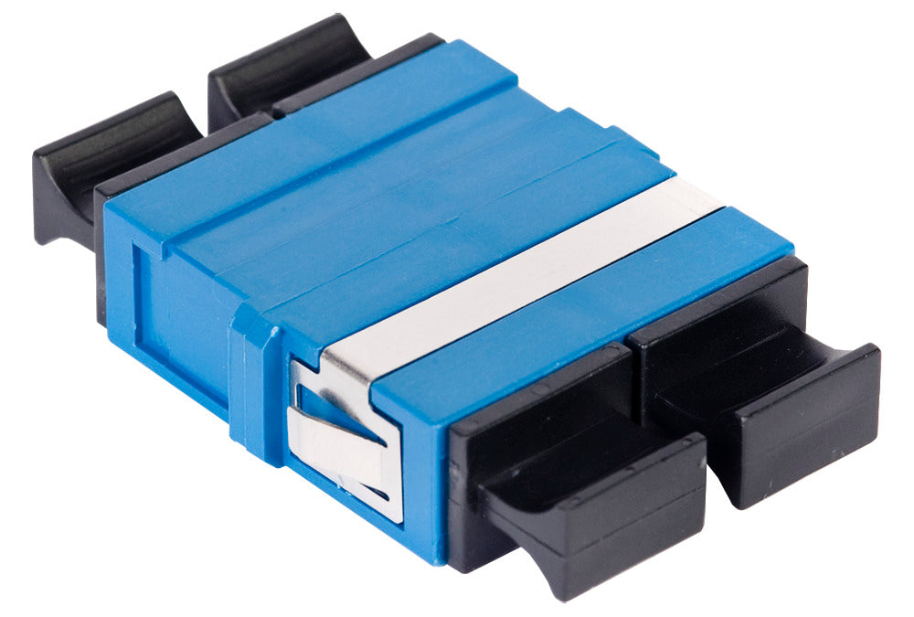 Commscope SFA-SC02-BL-FLANGELESS | TeraSPEED SC Duplex Flangeless Adapter, Blue, Single Pack
