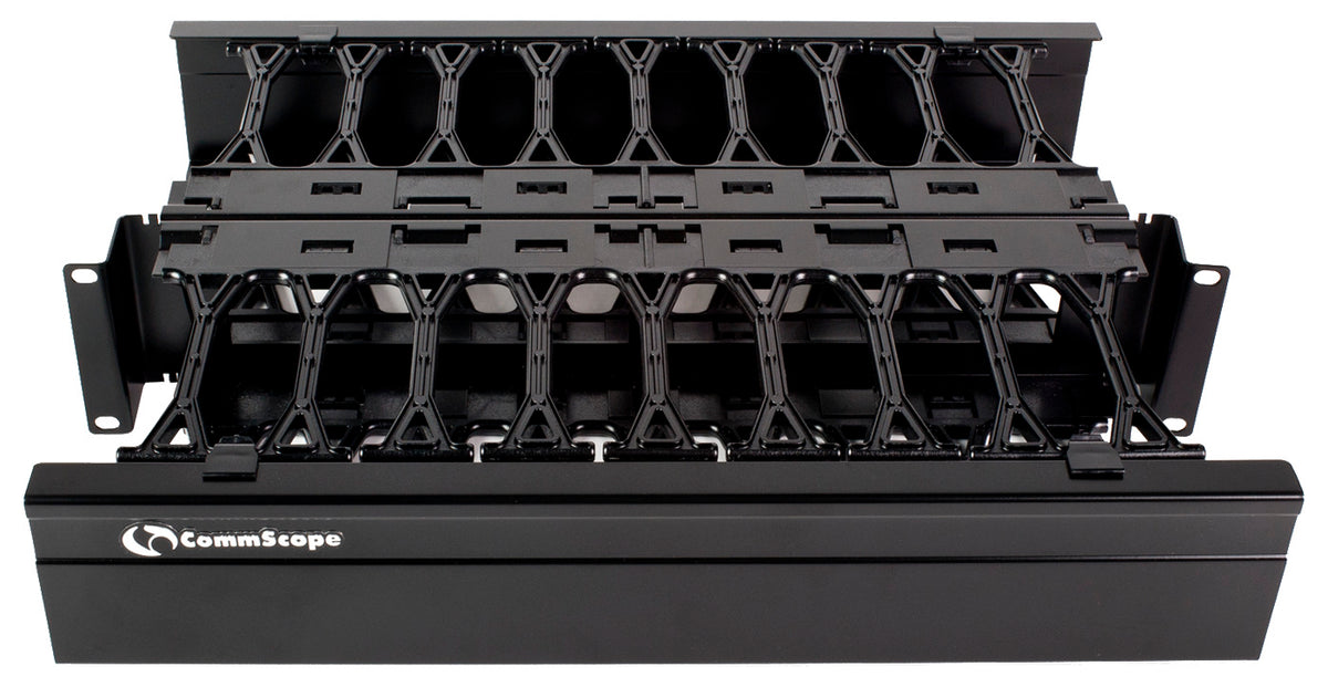 Commscope HTK-19-DS-2U | Horizontal Trough Kit, 19 ih rack mountable, double sided, 2 RU