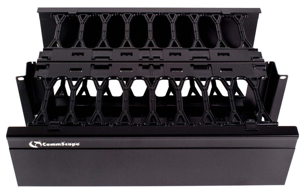 Commscope HTK-19-DS-3U | Horizontal Trough Kit, 19 in rack mountable, double sided, 3 RU