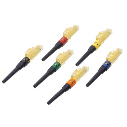 Panduit FLCSMC6DYL | OptiCam Keyed LC Simplex, 62.5µm OM1, Keyed D: Yellow with Black Boot