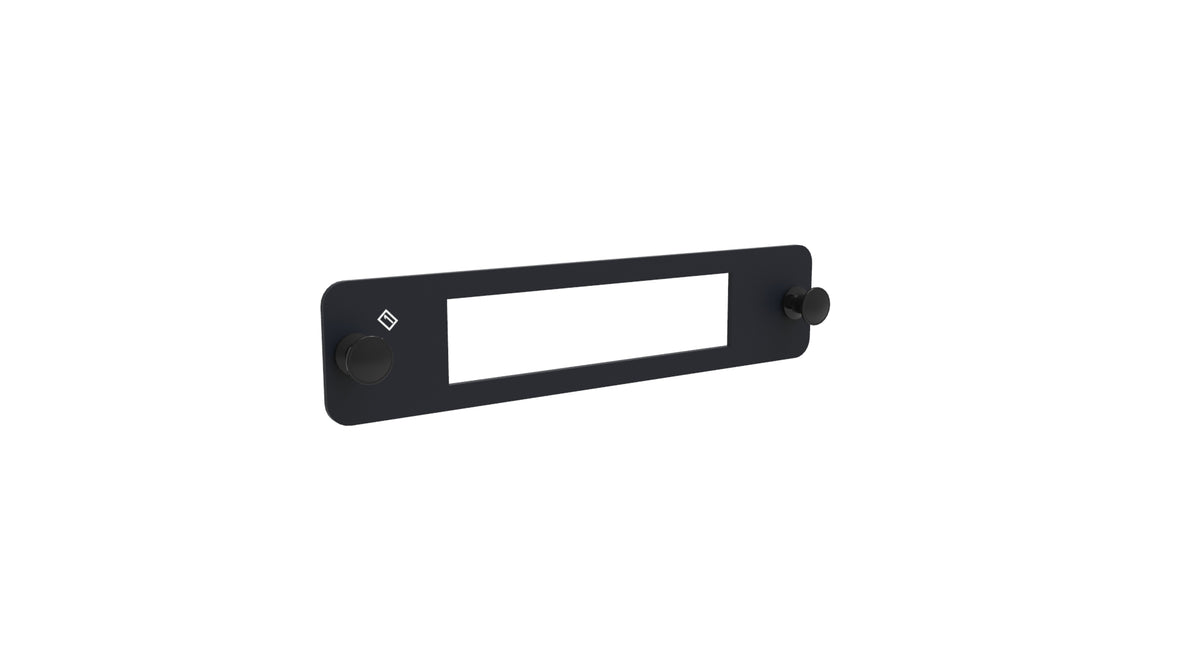 Commscope PNL-BK-EMT-GANG | Adapter Pack, Black, 1000-Type, unpopulated, accepts 1 ganged adapter