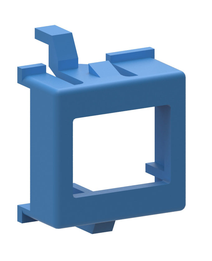 Commscope UNFA-EMM-SC01/LC02-BL-PACK-25 | SC Simplex/LC Duplex Low Profile Adapter Mounting Module/Collar Assembly, blue
