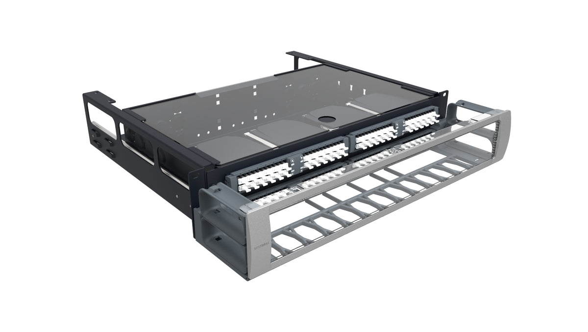 Commscope 360G2-IP-2U-192F-LC-DM-TS-SD | SYSTIMAX 360 iPatch InstaPATCH 2U 192F-LC Distribution Module, TeraSPEED, Sliding Panel