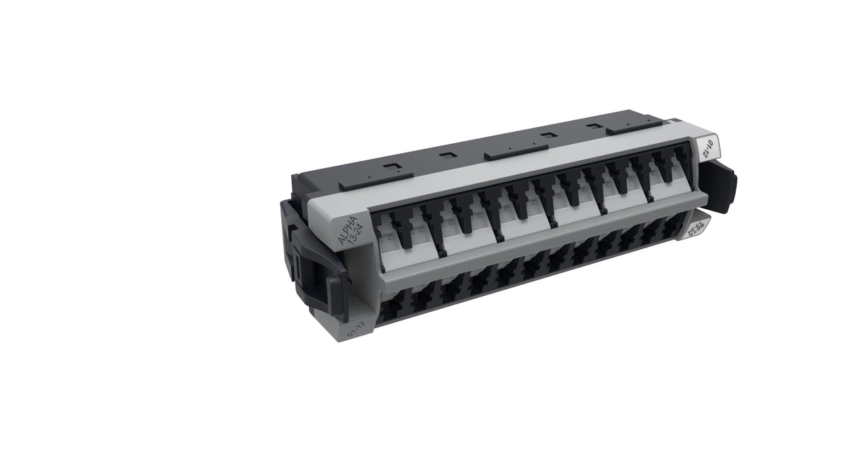 Commscope 360DPIS-24LC-MM | 360 Distribution Adapter Pack, Multimode Gray, 24 LC with internal shutters