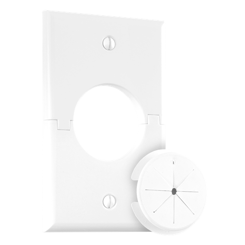 Midlite 1GSWH Single Gang Splitport (White)