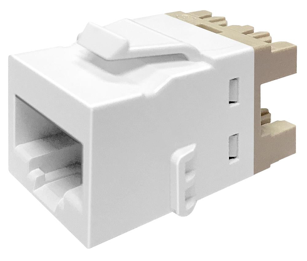 Commscope UKJ600-A.WHT | Uniprise UKJ Series Keystone Modular Jack, RJ45, category 6, T568A/T568B, unshielded, without dust cover, white