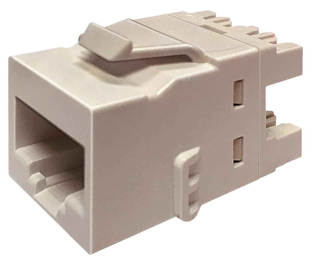 Commscope UKJ600-E.IVY | Uniprise UKJ Series Keystone Modular Jack, RJ45, category 6, T568A/T568B, unshielded, without dust cover, ivory