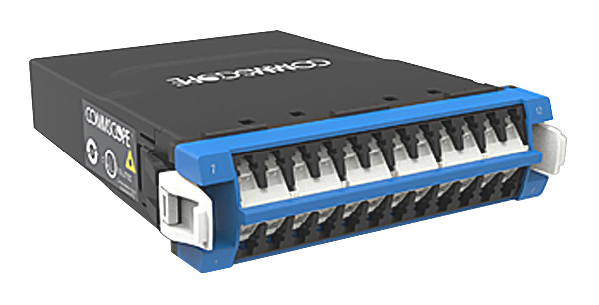 Commscope DM1224LCSMULL | G2 ULL Singlemode MPO-12 Distribution Module, 24LC to 2X12f MPOs unpinned, internal shutters