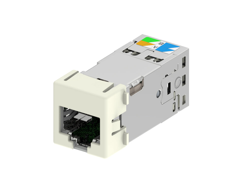 Commscope USTPJ-10G, GR | Uniprise SLX Series Modular Jack, category 6A, shielded , 4 Pair, without dust cover, Gray, incl A. White M-series adapter