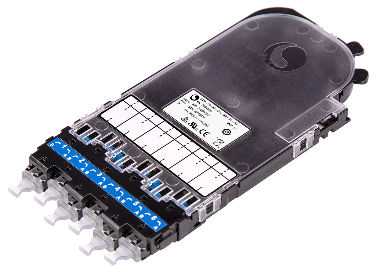 Commscope CHD-SP-12LC-SM-AS-ULL | CHD ULL Singlemode Splice Cassette, 12LC, with dust plugs and pigtails