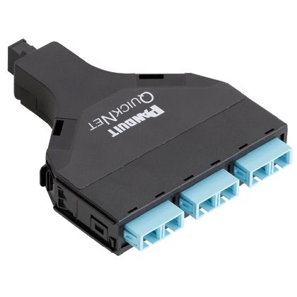 Panduit FQXO-06-03AS | QuickNet MPO-SC Fiber Cassette OM3, 6 Fiber, Method A, Opt IL