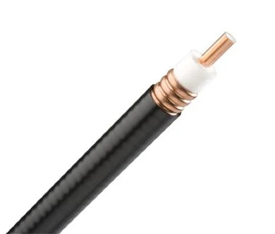Commscope AVA5RK-50FX | AVA5RK-50FX, HELIAX Andrew Virtual Air Coaxial Cable, corrugated copper, 7/8 in, black, Non-halogenated, fire retardant polyolefin jacket B2ca- s1a, d2,a1 (CPR testing is conducted annually please reference the website for latest