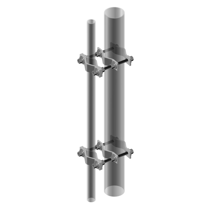 Commscope BC-20-10 | Pipe-to-Pipe Clamp, joins two 1-1/2 in to 3-1/2 in OD round members