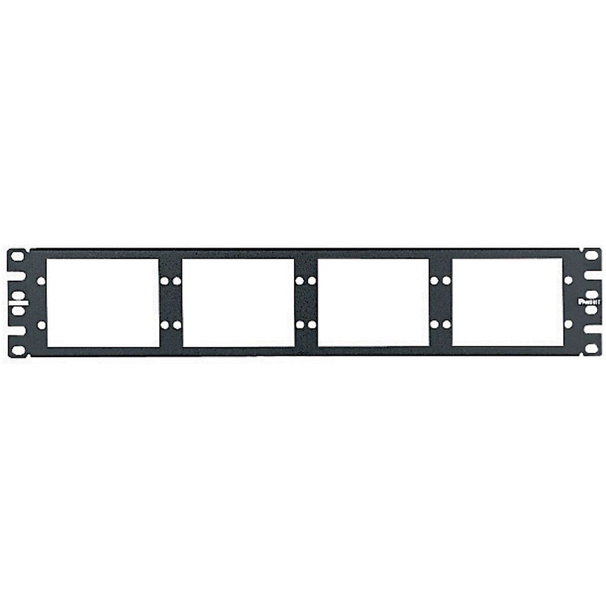 Panduit CFAPPBL2 | Opticom Fiber Patch Panel, Flat, Black, 2 RU