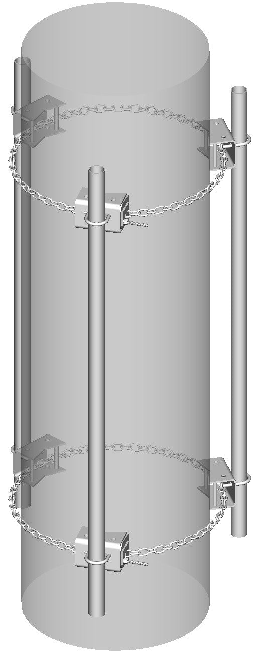 Commscope CM-30T-B | Chain Mount Base Kit, 8 ft chain