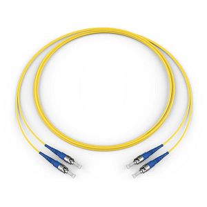 Corning 616102R5120005M | Fiber Optic Jumper, 2 F, ST compatible to ST compatible, Zipcord Cable, Riser, 2.0 mm legs