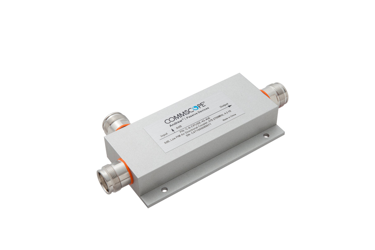 Commscope C8CPUSE43AI6 | 8 dB, Low PIM Air Directional Coupler, 555–2700 MHz