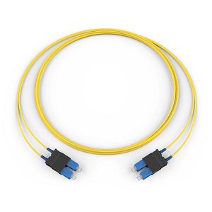 Corning 727202G5120003M | Fiber Optic Jumper, 2 F, SC Duplex to SC Duplex, Zipcord Cable, Riser, 2.0 mm legs