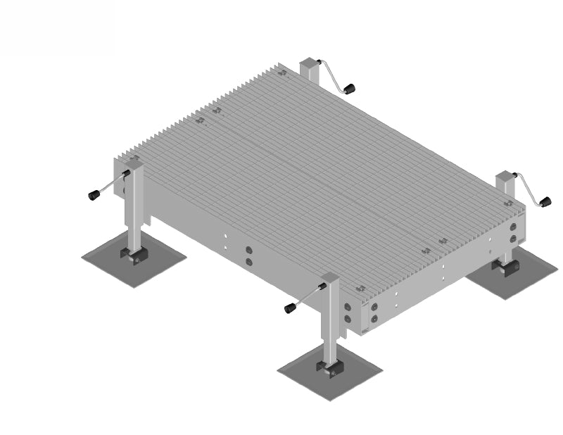 Commscope EQ-P0408-AL | Equipment Platform, 4 ft x 8 ft, base with four adjustable legs