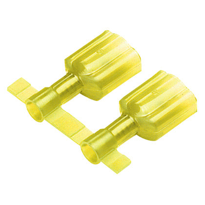 Panduit DNF10-250FIMB-K | Reel Smart Disconnects, Yellow, Vinyl, 10-12 AWG, 0.25" Tab