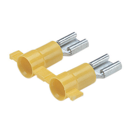 Panduit DV10-250-2K | Reel Smart Disconnect, Yellow, Vinyl, 10-12 AWG, 0.250 x 0.032" Tab