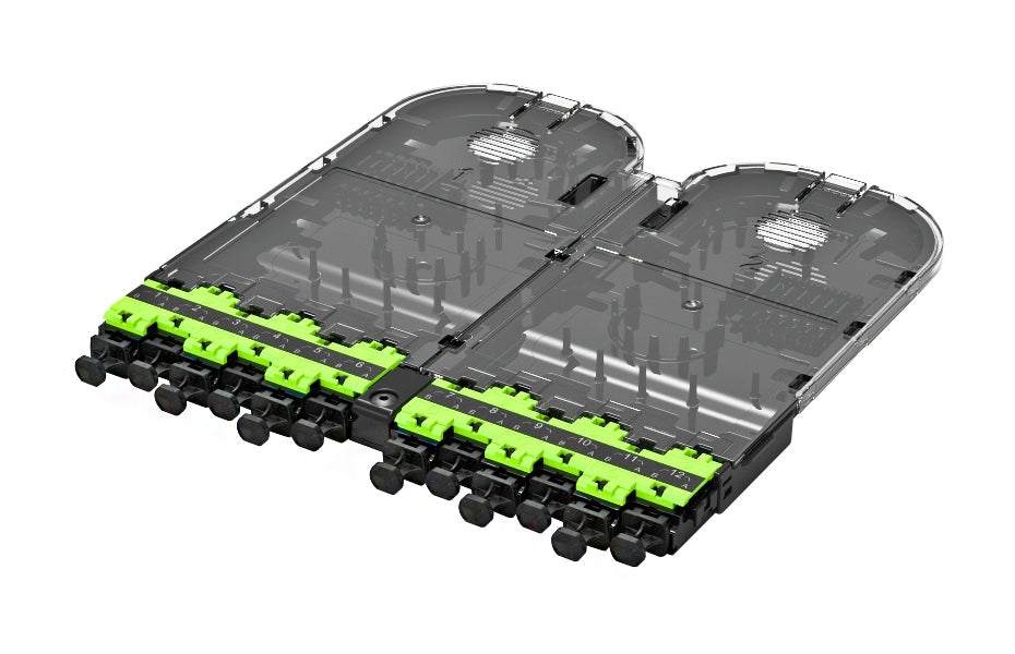 Commscope EHDFT00LCWB0000 | EHD Multimode OM5, 24 port LC field term splice cassette