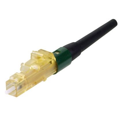 Panduit FLCSMCXCGR | OptiCam Keyed LC Simplex, 50µm OM3/4/5, Keyed C: Green with Aqua Boot